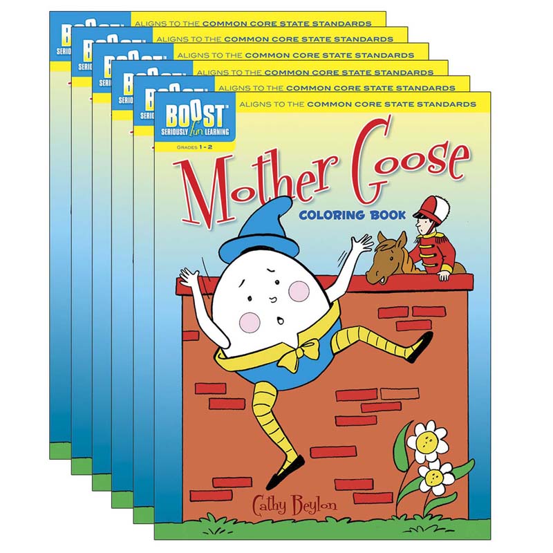 Mother Goose Coloring Book, Pack of 6