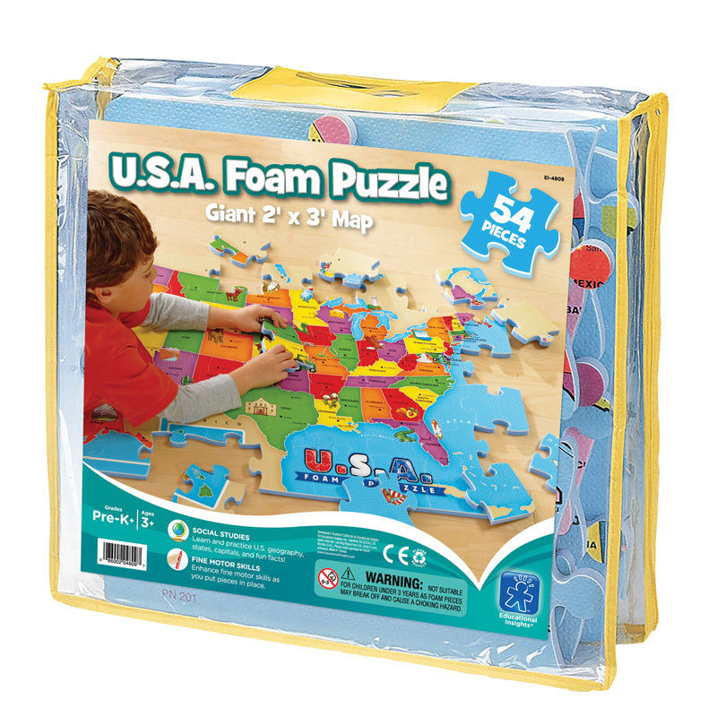 USA Foam Map Puzzle