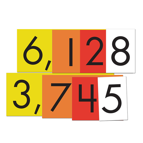 4-Value Whole Numbers Place Value Cards Set, 40 Cards