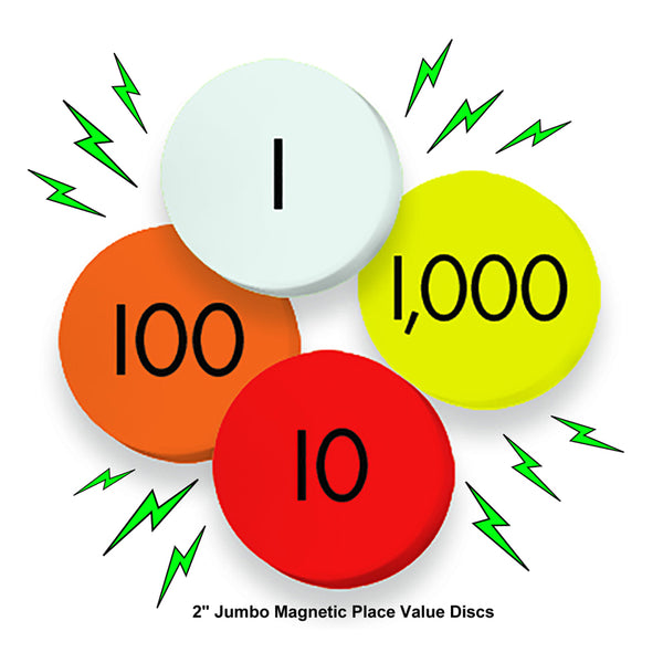 Jumbo Magnetic Place Value Demonstration Discs, 80 Discs