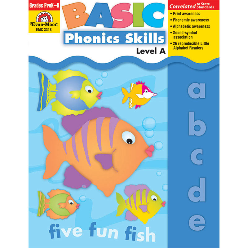 Basic Phonics Skills Book, Grades Pre-K-K (Level A)