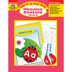 Take It to Your Seat Phonics Centers Book, Grades PreK-K