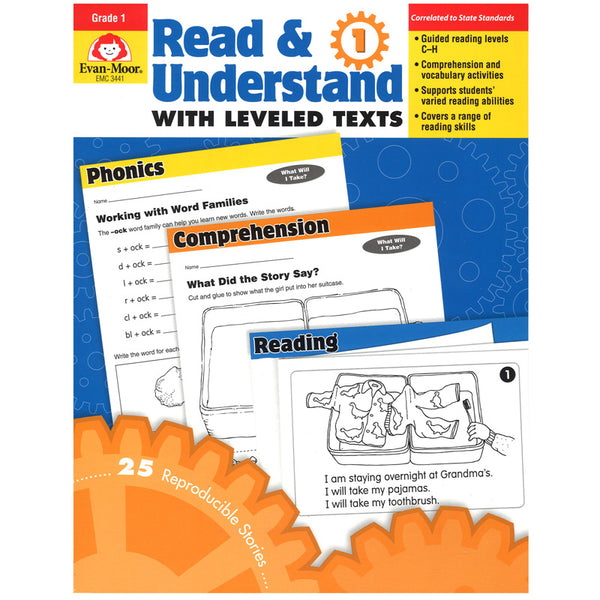 Read & Understand with Leveled Texts Book, Grade 1