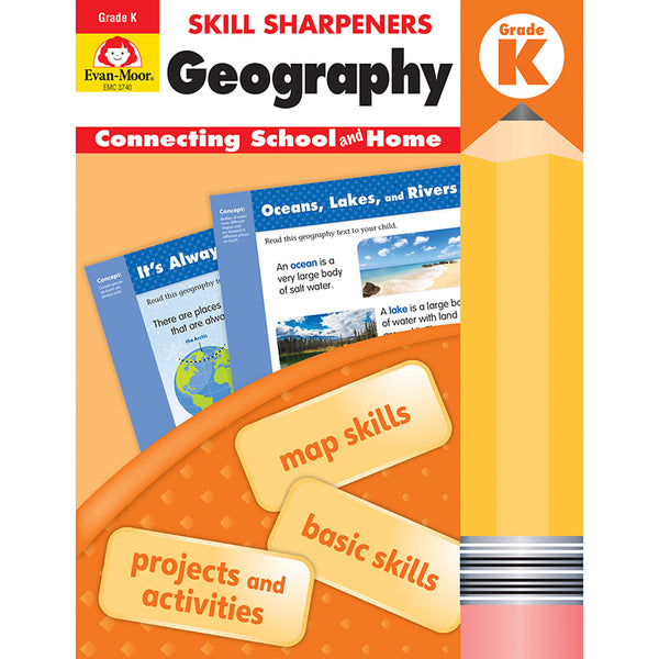 Skill Sharpeners: Geography, Grade K - Activity Book