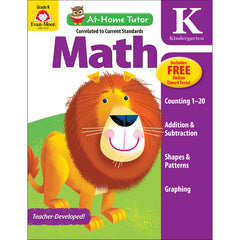 At-Home Tutor: Math Activity Book, Grade K