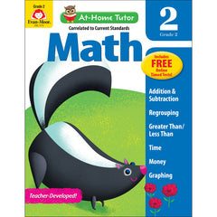 At-Home Tutor: Math Activity Book, Grade 2