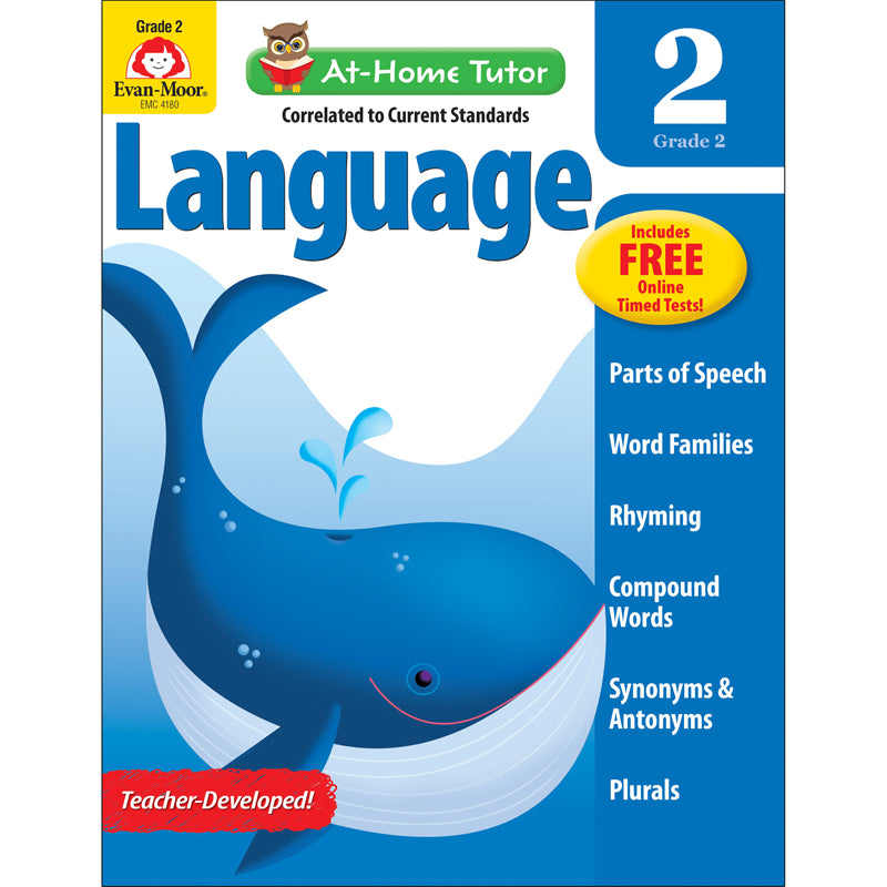 At-Home Tutor: Reading & Language Activity Book, Grade 2