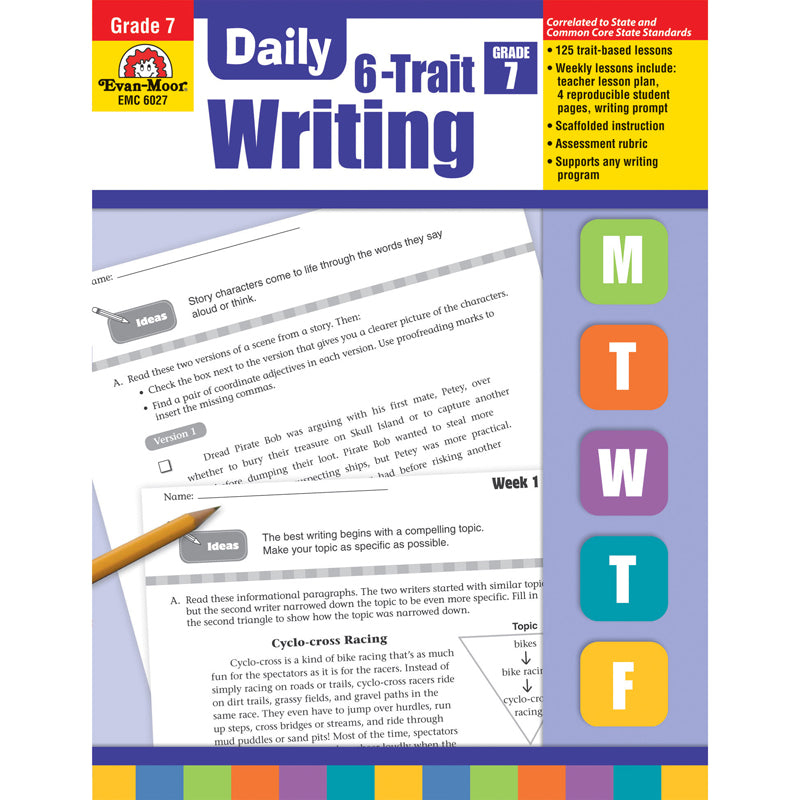 Daily 6-Trait Writing, Teacher's Edition, Grade 7