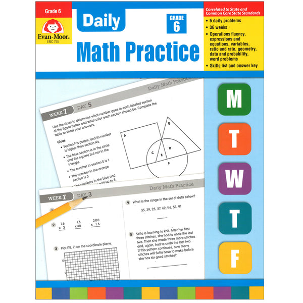 Daily Common Core Math Practice, Grade 6