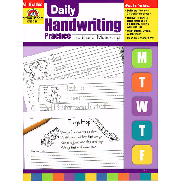 Daily Handwriting Practice Book: Traditional Manuscript