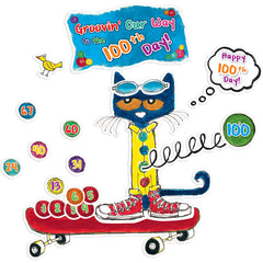 Pete the Cat® 100 Groovy Days of School Bulletin Board Set