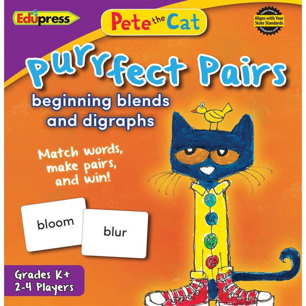 Pete the Cat® Purrfect Pairs Game Beginning Blends and Digraphs