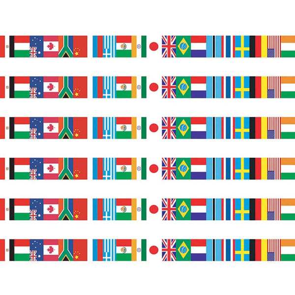 International Flags Spotlight Border™, 36 Per Pack, 6 Packs