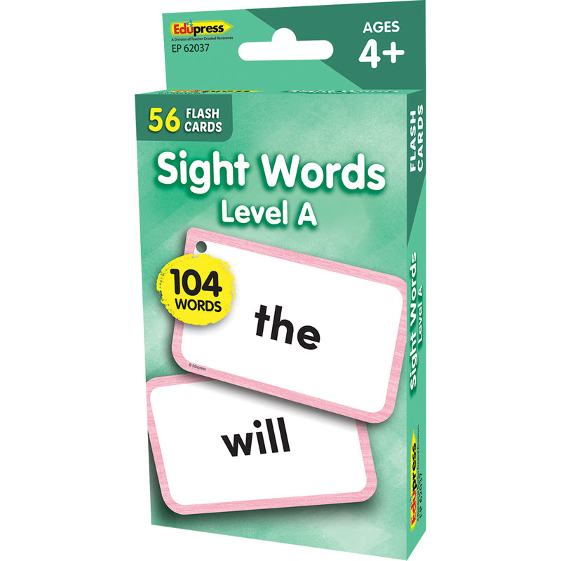 Sight Words - Beginning Words (level A) Flash Cards