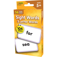 Sight Words - 3 Letter Words Flash Cards