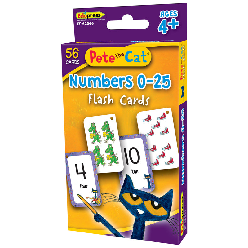 Pete the Cat® Numbers 0-25 Flash Cards