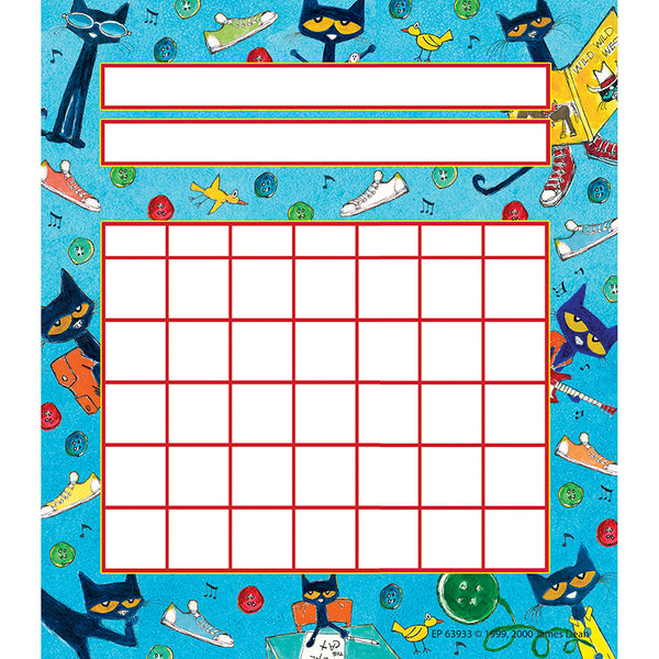 Pete the Cat® Incentive Charts, 5-1/4" x 6", Pack of 36