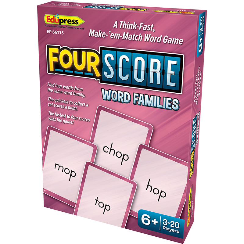 Four Score: Word Families Card Game