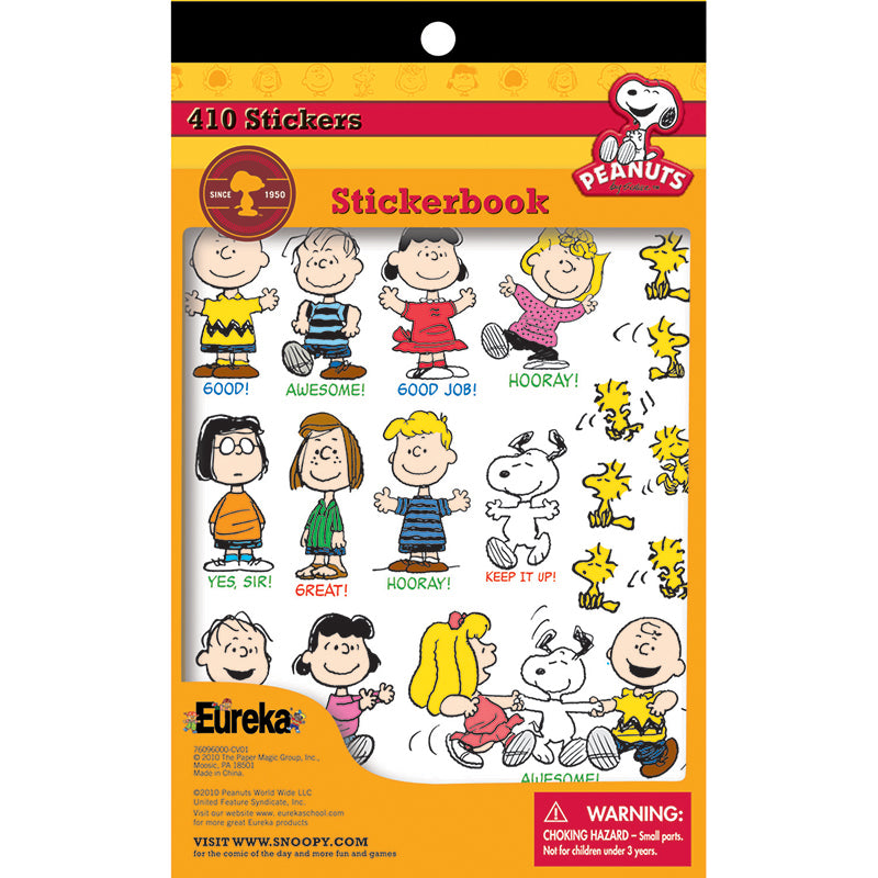 Peanuts® Sticker Book, 410 Stickers