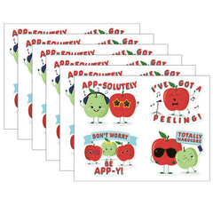 Jumbo Scented Stickers, Apple, 12 Per Pack, 6 Packs