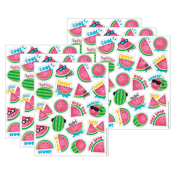 Watermelon Scented Stickers, 80 Per Pack, 6 Packs