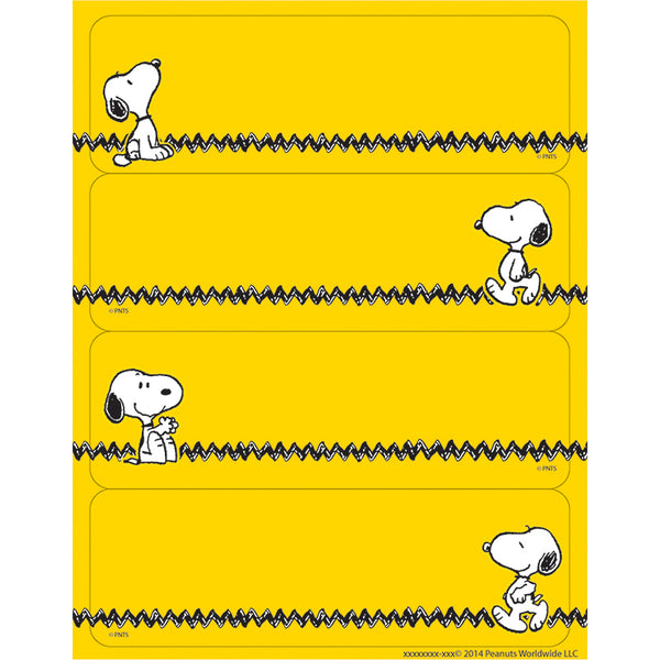 Peanuts® Yellow Label Stickers, Pack of 56