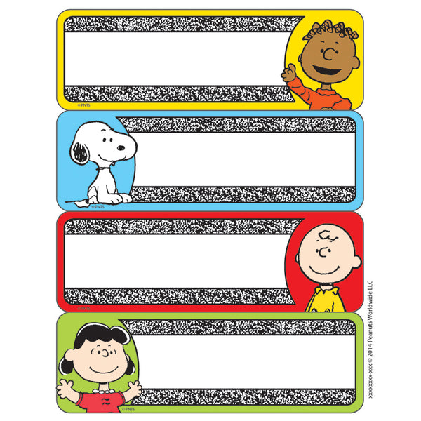 Peanuts® Composition Label Stickers, Pack of 56