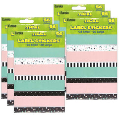 Simply Sassy Sticker Labels, 56 Per Pack, 6 Packs