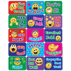 Emoticons Success Stickers, Pack of 120