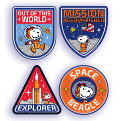 Peanuts® NASA Sticker Badges, Pack of 40