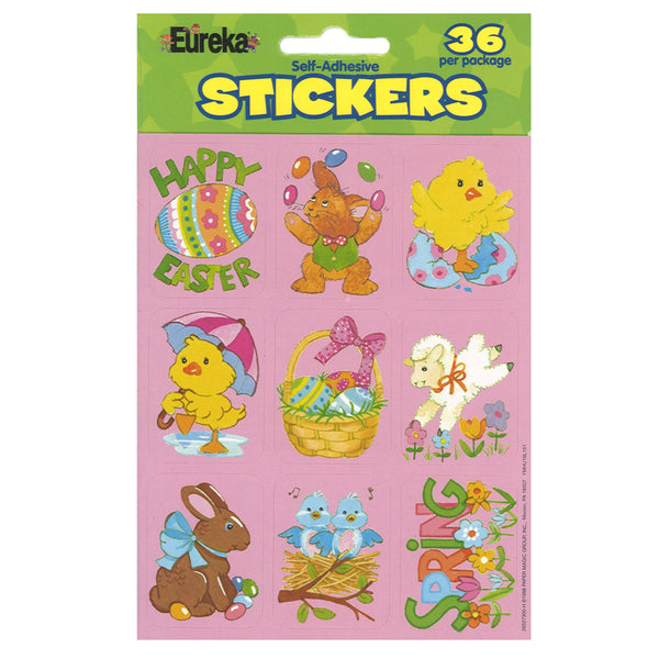 Easter Giant Stickers, Pack of 36