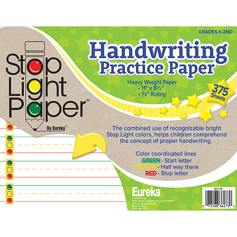 Stop Light Practice Paper, Pack of 375