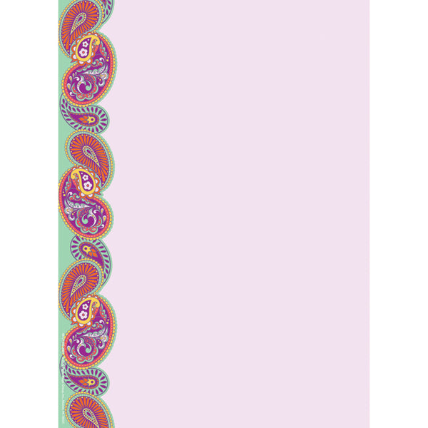 Positively Paisley Computer Paper, 8 1/2" x 11", 50 Sheets