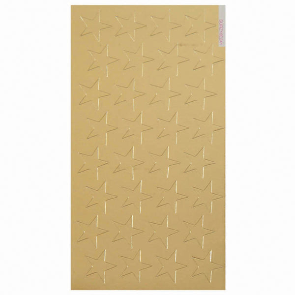 Presto-Stick Foil Star Stickers, 1/2", Gold, Pack of 250