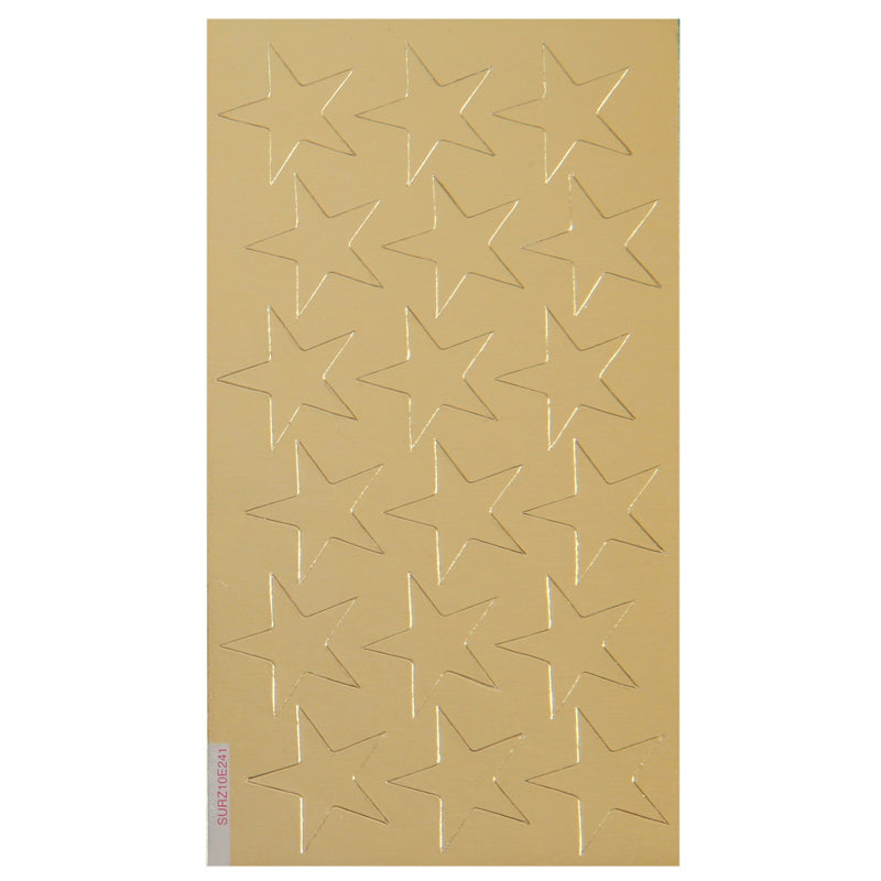 Presto-Stick Foil Star Stickers, 3/4", Gold, Pack of 175