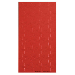 Presto-Stick Foil Star Stickers, 1/2", Red, Pack of 250