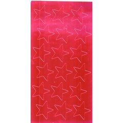 Presto-Stick Foil Star Stickers, 3/4", Red, Pack of 175