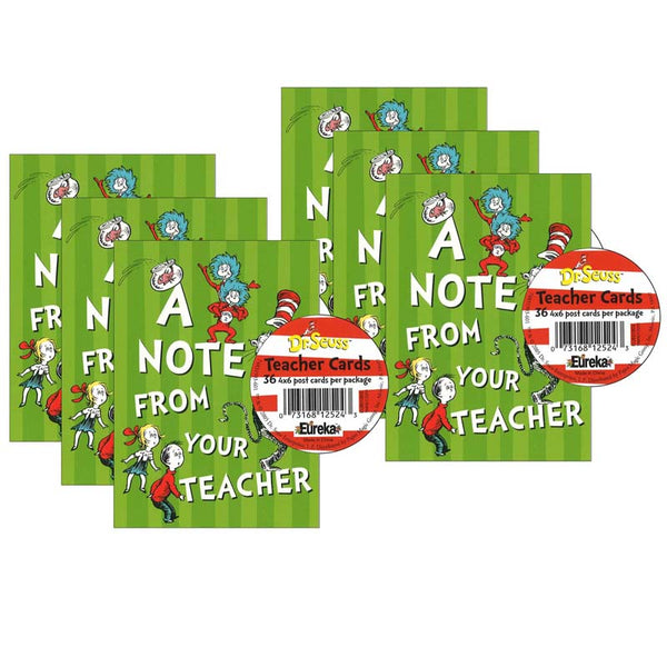 Cat in the Hat™ Teacher Cards, 36 Per Pack, 6 Packs