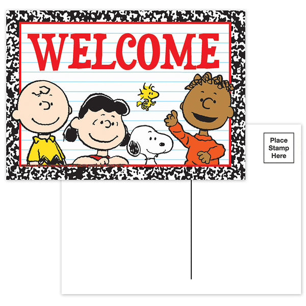 Peanuts® Welcome Teacher Cards, Pack of 36