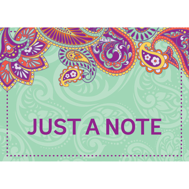 Positively Paisley Teacher Card, 4" x 6", Pack of 36