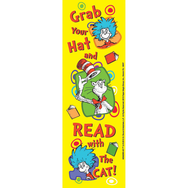 Dr. Seuss™ Grab Your Hat Bookmarks, Pack of 36