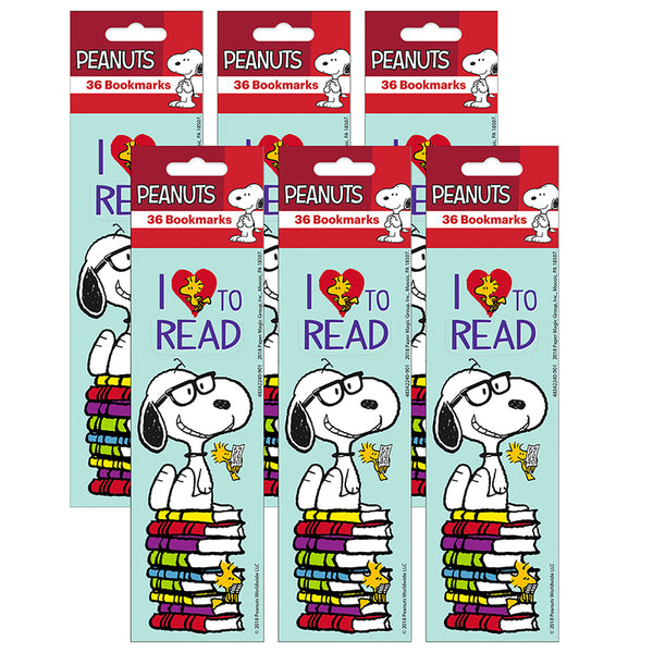 Peanuts® Reading Bookmark, 36 Per Pack, 6 Packs