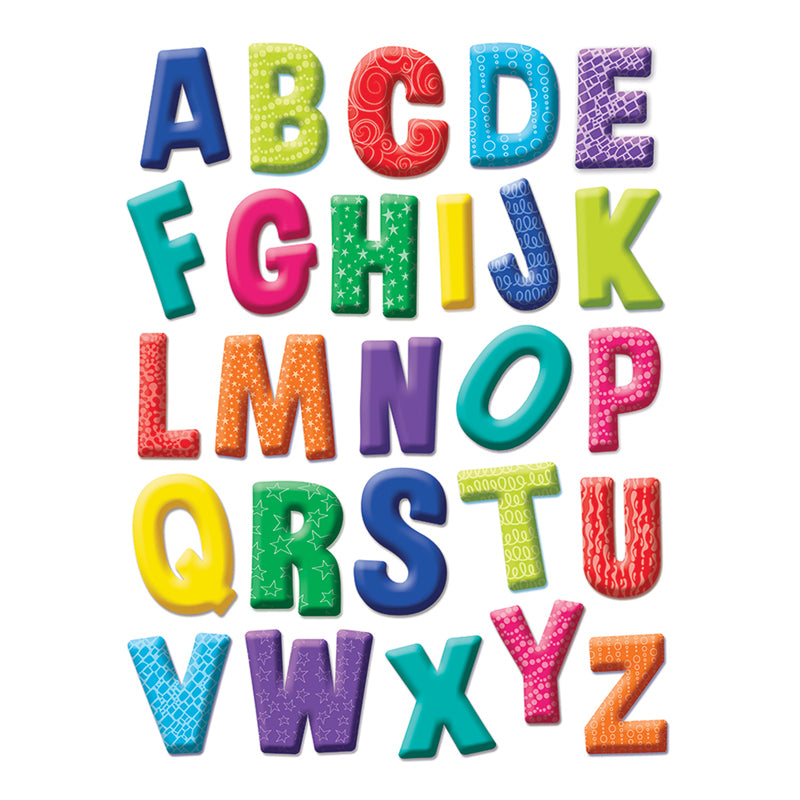 Color My World Alphabet Window Clings, 1 Sheet