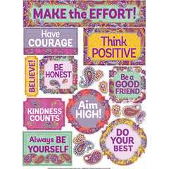 Positively Paisley Window Clings, 16 Pieces