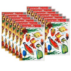 Fish Window Clings, 12 Sheets