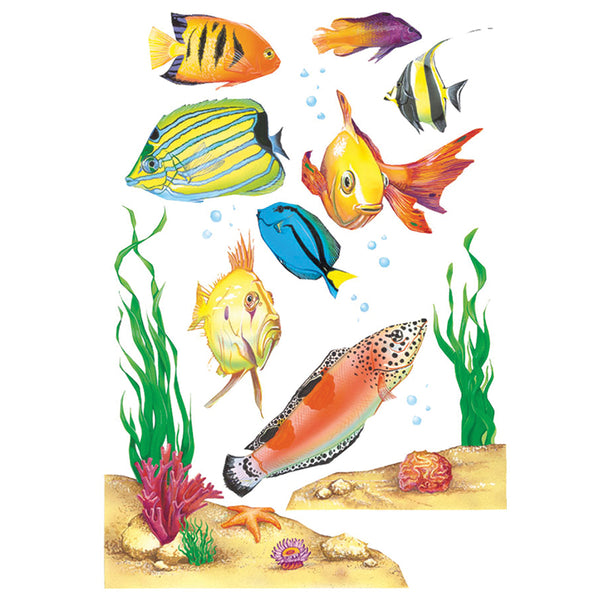 Fish Window Clings, 1 Sheet