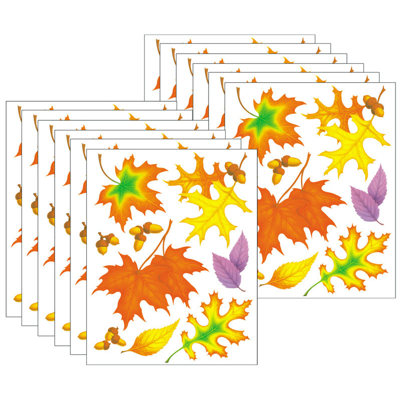 Fall Leaves Window Clings, 12 Sheets