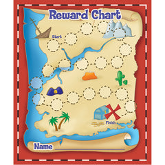 Treasure Hunt Mini Reward Charts with Stickers, 36 Charts