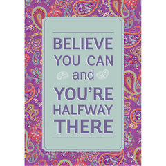 Positively Paisley Halfway There Poster, 13" x 19"