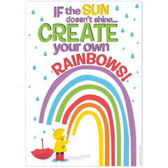 Growth Mindset Create Your Own Rainbows Poster, 13" x 19"